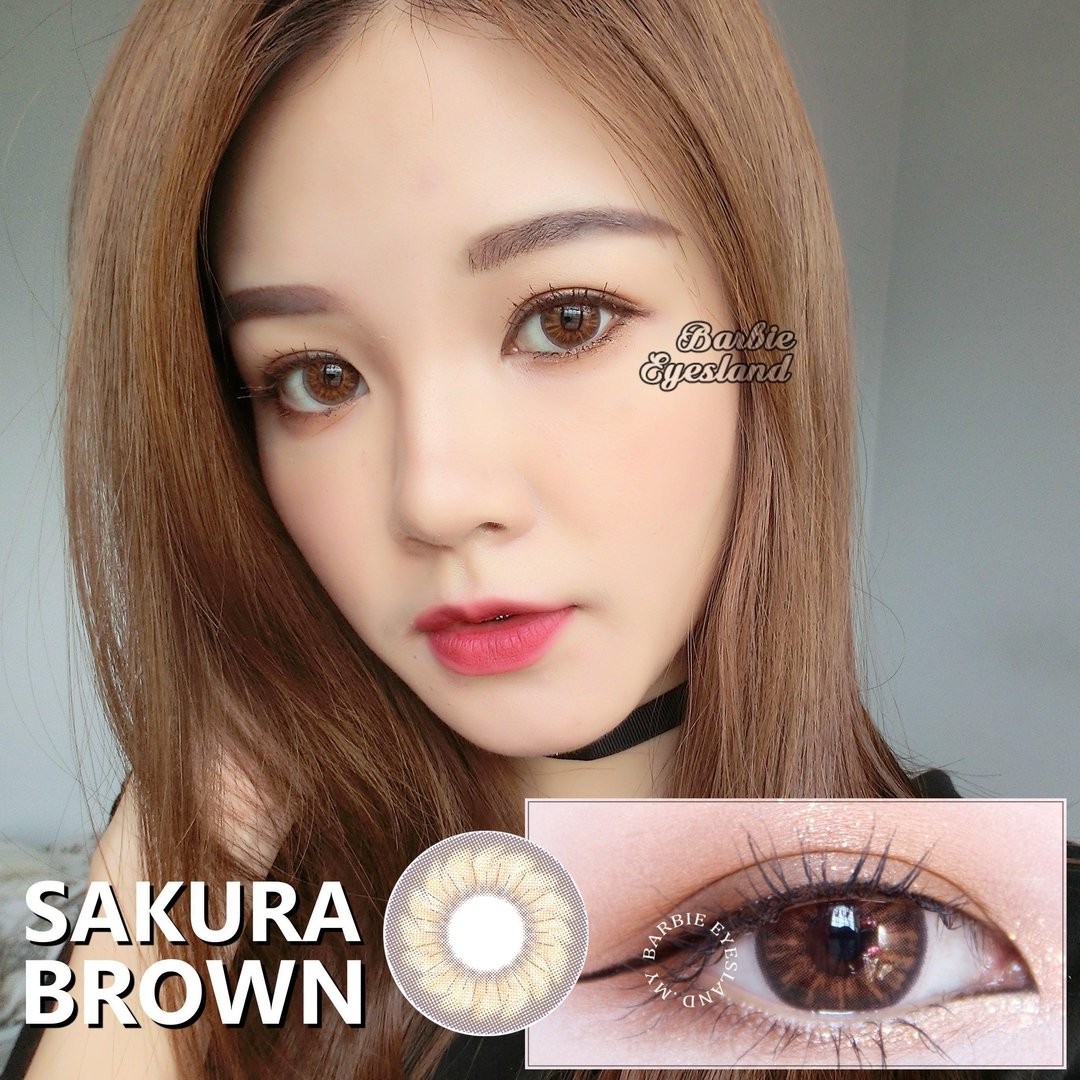 Lens sakura gray +blur +brown