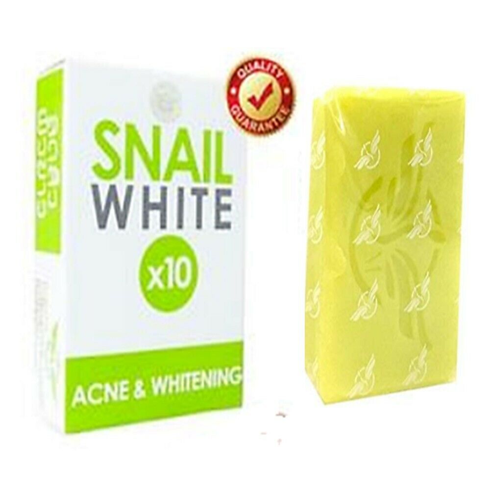 SNAIL WHITE SOAP GLUTATHIONE X10 WHITENING SKIN/REDUCE ACNE/ANTI AGING Code:GB01008359