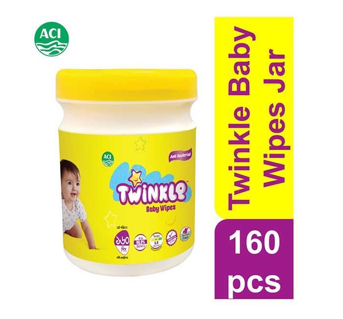 Savlon Twinkle Baby Wipes Jar-160 Pcs