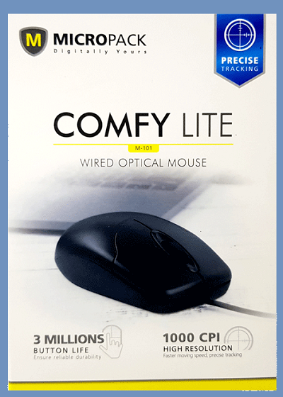 MICROPACK COMFY LITE M101 Optical USB Mouse