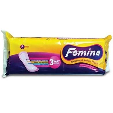 Femina Antibacterial Sanitary Napkin - 8Pads