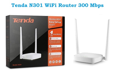 Tenda N301 WiFi Router 300 Mbps 2 Antenna White