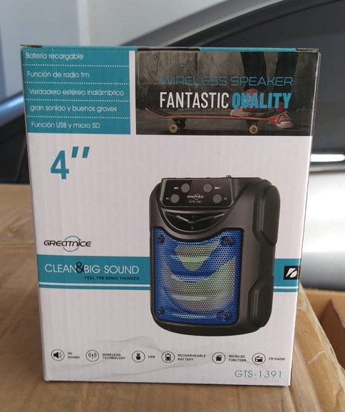 4 gts 1391 PORTABLE BLUETOOTH SPEAKER